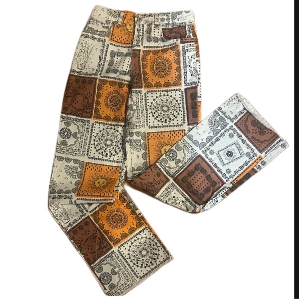Stradivarius celestial bandana jeans size 6